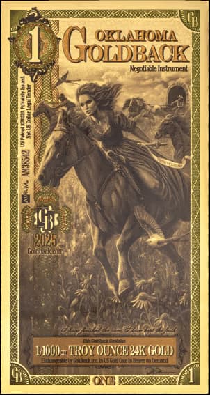 1 Oklahoma Goldback