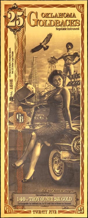 25 Oklahoma Goldback