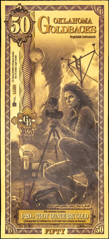 50 Oklahoma Goldback