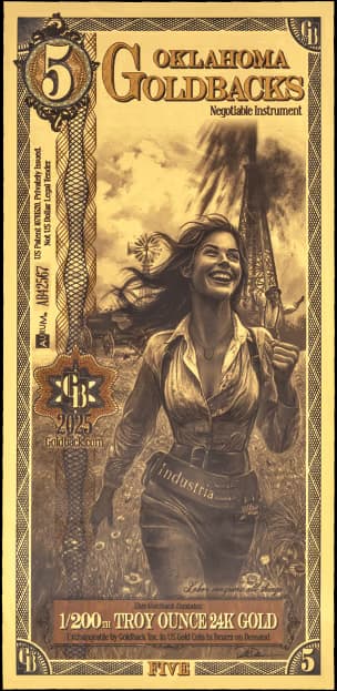 5 Oklahoma Goldback