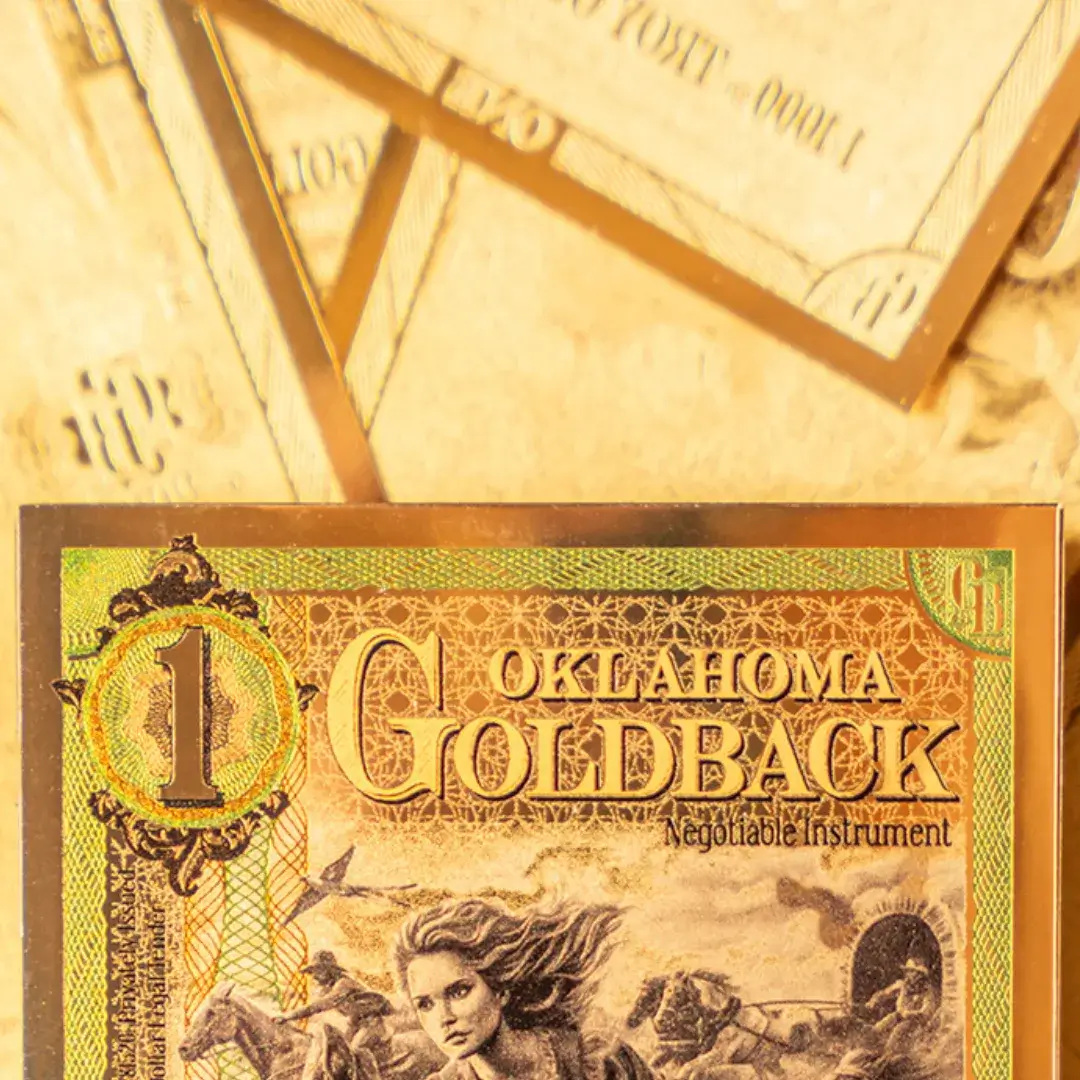 Oklahoma Goldbacks background